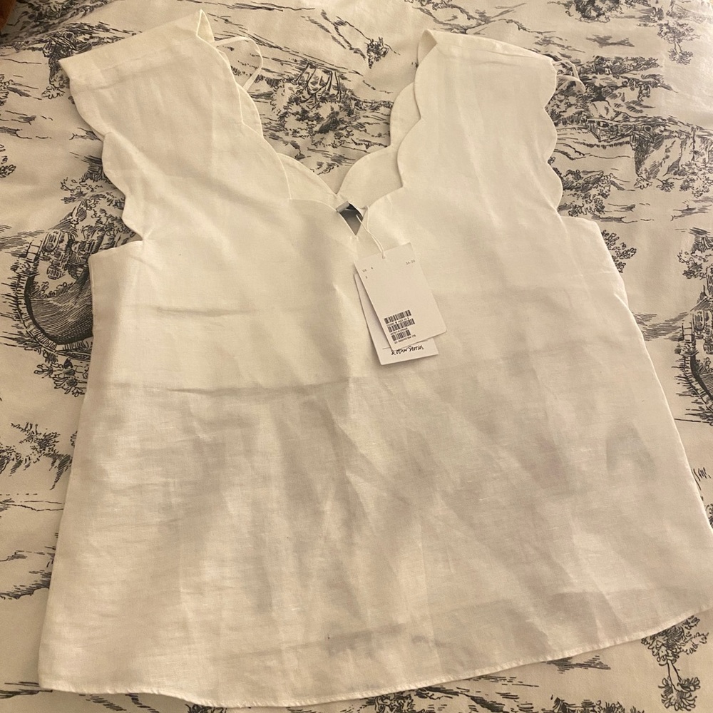 &Other Stories Scallop Top